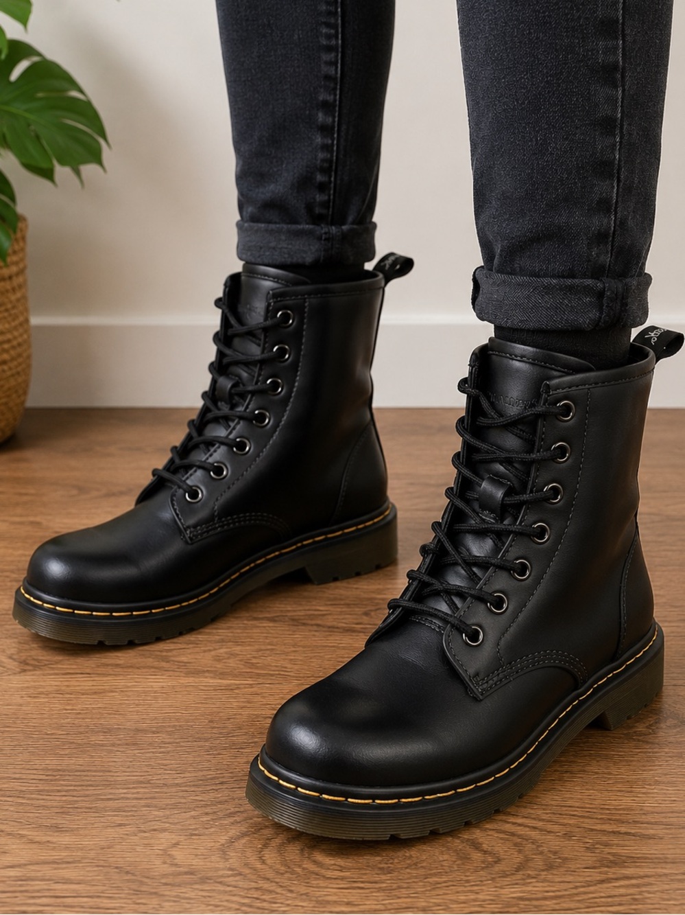 Prospector Black Combat Boots Women’s Size 10 New